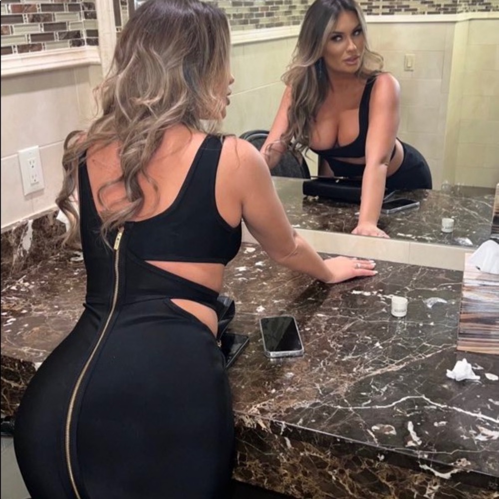 Worn once and dry cleaned. Gorgeous house of CB Miya dress. good as new.  offers